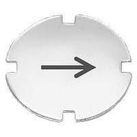 SIEMENS 3SB29014NA Insert Label, Arrow INSC LABEL F.  3SB2 FLAT/ILL. PB ARROW