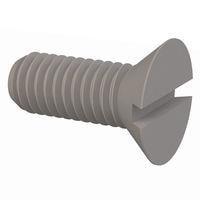 Essentra Components 021032A050 Slotted Countersunk 82 Slotted CSK Screw, #10-32 Thread, 1/2 Lg