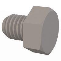 Essentra Components 50M050080J006 Machine Screw Hex Unslotted Bolt, M5 X .8 Thread, 6mm Lg