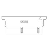 ERNI - TE Connectivity 524879 Accessories Tin Female 2x10 Pos Cover Black Right