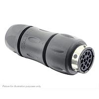 Eaton Souriau-Sunbank UTGX1JC1492S Receptacles In line receptacle, with cable gland backshell, for 12 female contacts, IP68/69K