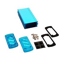 Bud Industries EXN-23352-BLP PCB Enclosure Extruded Aluminum Enclosure Blue with Plastic Cover (1.4 X 2.7 X 5.1 In)