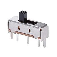 Same Sky (formerly CUI Devices) SLW-1277744-3A-N-D Slide Switch 12.7 x 7.7 x 4.4 mm, 3 mm Raised Slide Actuator, Through Hole