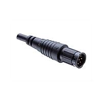 Amphenol LTW BB-02AMMM-LL6A01 Sensor Cables / Actuator Cables Ceres, Standard Size, Plastic, 10A, 02 pins, Male Connector, Male Contact, Straight, 2 Points Lock, Overmolded, Length 1000mm, IP66
