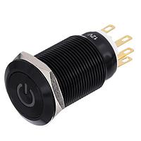 Bulgin MPI005P28LABL12 Anti-Vandal Switches 19mm Aluminum Vandal Resistant Swit