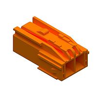 Molex 206997-2200 Plug Housing CP 4.5 Plug HSG 2ckt ORANGE