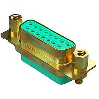 Amphenol Positronic RD25S100T2S Receptacle DSUB 25F CRIMP GF SS