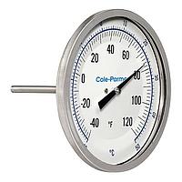 Cole parmer EW-90590-59 Industrial Bimetal Thermometer (-40~50°C; 12”Stem; 5"Dial)