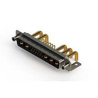 EDAC 629-17W5250-3N6 Mixed Contact D-Sub Connectors Right-angle Power Combo D-Sub Connector