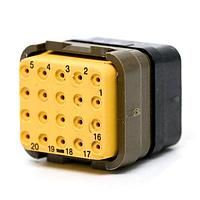 DEUTSCH - TE Connectivity DMC-M20-22AB Rectangular MIL Spec Connectors DMC MOD P 20C 20#22 B LC