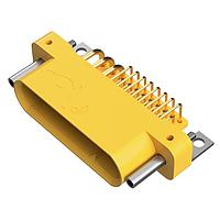 Amphenol Positronic GFSH624M4TB Connectors Mixed Density Power Connector,6 size 16 and 24 size 22 contacts,Pin (Male),Right Angle Solder