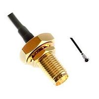 Taoglas CAB.A02 RF Cable Assemblies CAB.A02 IPEX III to SMA(F) BKST  0.81 96.4mm