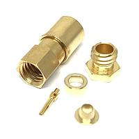 Radiall 2002-1551-003 Connectors SMB / STRAIGHT PLUG FEMALE CLAMP TYPE FOR 2.6/50 S CABLE GOLD