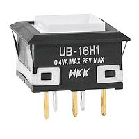 NKK Switches UB16KKG015D Sealed SQ ON-ON AMBER LED SOLDER LUG BODY ONLY