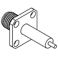 Radiall R125414000W Panel Receptacles SMA ADJ SQ FLNG JACK RECEP W/CYLIND CON