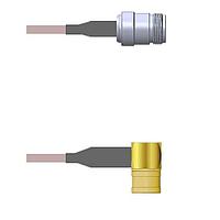 Amphenol Custom Cable Q-2403V000H006i RF Cable Assemblies N-SJ/SMB-RP G142 6I