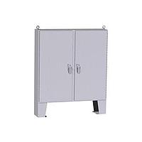 Hammond Manufacturing HN4FM727224S16 Double Door N4X 3-pt Dbl Door Floormount Encl w/panel - 72 x 72 x 24 - 316 SS