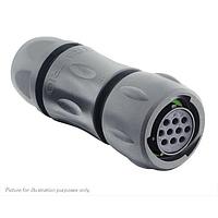 Eaton Souriau-Sunbank UTSX6JC1210SX Plugs Plug, with cable gland backshell, for 10 female contacts, IP68/69K, keying X