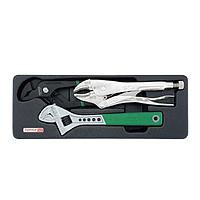 TOPTUL GBAT0301 PCS - Adjustable Wrench & Pliers Set (10")