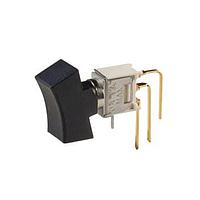 C&K T101J6V3BE9 Rocker Switches Switch Rocker Spdt .4Va Vbrkt Bk