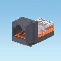 Panduit NK5E88MBLY Modular NK Cat 5e leadframe jack module - Black