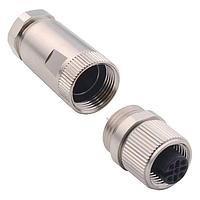 NorComp 858-005-203RKT1 Straight M12 5 Pos F Sold cup Cbl mnt (kit)