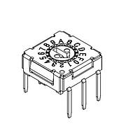 Same Sky (formerly CUI Devices) RDS-16S-7229-A-D DIP Switches Rotary DIP Switch, 7.2 x 7.2 x 2.9 mm, arrow actuator 16 pos, TH