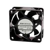 Same Sky (formerly CUI Devices) CFM-6025BF-265-408 Axial dc axial fan, 60 mm square, 25 mm, 24 Vdc, ball, 6500 RPM, 31.13 CFM