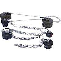 Amphenol PCD MS27502B15C Receptacle Cover SZ 15 REC Cap w/ Chain for 38999 I