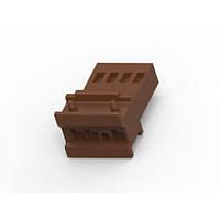 AMP Connectors - TE Connectivity 1-953723-2 Receptacle Housing 4W MQS HSG BROWN