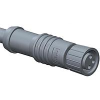 Amphenol LTW 8-03BFFM-SL7A04 Sensor Cables / Actuator Cables M8 Circular Metric Connector, A Code, Metal, 3A, 03 pins, Female Connector, Female Contact, Straight, Screw Thread, Overmolded, Length 4000mm, IP67 Mated