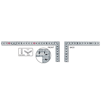 NIIGATA SEIKI SDD-50CKD Square ruler, 500x250 mm