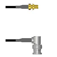 Amphenol Custom Cable Q-2W00D0003007i RF Cable Assemblies SMA-SJB/BNC-RP G174 7I