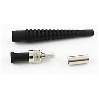 Amphenol Fiber Optics 905-150-5002 SMA Optical Connector SMA Fiber Optic Connector, 144um, MM, Stainless Steel Body & ferrule, Knurl Nut, Dust Cap, Crimp & Black Boot