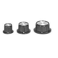 APEM MPK50B1/4 Cylindrical Knob with Skirt MLD PHEN W/DOT IND