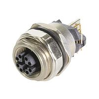 HARTING 21033814807 Right Angle M12 X-code 8p female w/Rpnl mnt ang/Cat6A