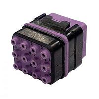 Amphenol Air LB France SIME0912PN Modular Interconnect Systems Module For crimped contacts Pin With peripheral sealing 12 contacts #20 (EN3155-014 & 015) Supplied without contact Polarization N