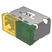 EAO 03-902.4/5 Switch Hardware Lens, 18 mm x 38 mm, illuminative, Yellow-green, flush, Plastic