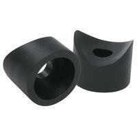 Essentra Components BCR060B Coved Screw-On Bumper Feet COVED RECESSED BUMPER:NYL BLACK