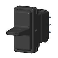 Carling Technologies VLD1S001-JZZ00-000 Sealed Rocker Switch DPDT (ON)OFF(ON) 20A 12V SEALED Non-Ill