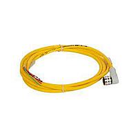 Eaton CSAR4F4RY2202 Sensor Cables / Actuator Cables CORDSET,RT ANG,AC 4P 4W,22GA,PUR,YEL,2M