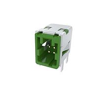 Amphenol Commercial Products HSCHD02DR3001R Automotive Connectors HSC Series /  PCB Side Header /  D Code / R/A  / Green Dip  /  0.15um Au / Tape & Reel