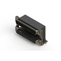 EDAC 663-037-364-04A Dual Port D-Sub Connectors Right-angle Dual Port D-Sub Connector
