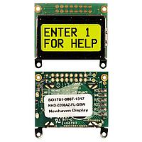 Newhaven Display NHD-0208AZ-FL-GBW LCD Character Display Modules STN- GRAY Transfl 40.0 x 35.4