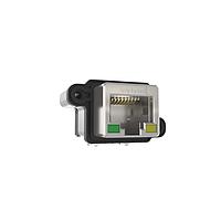Amphenol Commercial Products MRJR9381MC Modular Connectors / Ethernet Connectors Harsh RJ45 Cat6A, IP67, Right Angle, with LEDs, Metric Thread