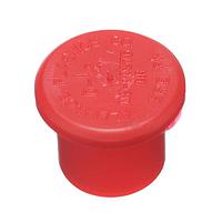 Essentra Components D1/2A Accessories FLANGED CAP - CONNECTOR:LDPE RED