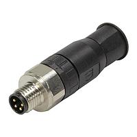 HARTING 21023591301 Straight M8-Screw-3P-M-STR A-CODED