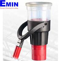 Technician servicing a smoke sensor tester used for inspection and maintenance work