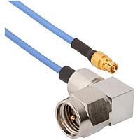 Amphenol SV Microwave 7029-3244 RF Cable Assemblies SMA M RA to SMPM F 0.047 Cable 6in