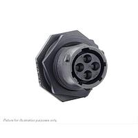 Eaton Souriau-Sunbank UTSX7104SW Receptacles Jam nut receptacle, without backshell, for 4 female contacts, IP68/69K, keying W
